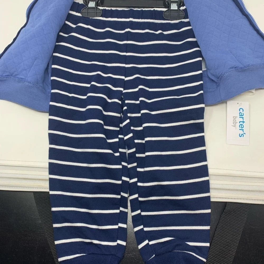 Carter's 3-Piece Vest, Rocket Bodysuit & Pants Set - Baby Boy -‎ 24M